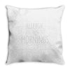 allergic to mornings awesome Throw Pillow