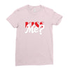 YOU WANT KISS ME Ladies Fitted T-Shirt