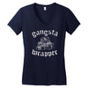 gangsta wrapper Women's V-Neck T-Shirt