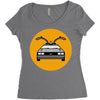 delorean Women's Triblend Scoop T-shirt