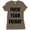 f yeah its friday Ladies Fitted T-Shirt