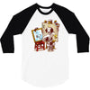 triple beagle portrait 3/4 Sleeve Shirt