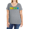 bazinga periodic table funny funny birthday present gift Ladies Curvy T-Shirt