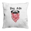pug life Throw Pillow