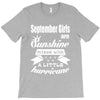 september girls are sunshine mixed with a little hurricane T-Shirt