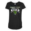 five logo Maternity Scoop Neck T-shirt
