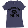 pekingese mum Ladies Fitted T-Shirt
