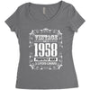 vintage made in 1958 perfectly aged a living legend Women's Triblend Scoop T-shirt