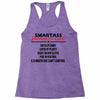 Smartass January Girl Racerback Tank