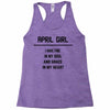 April Girl Racerback Tank