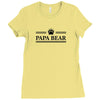 Papa Bear Ladies Fitted T-Shirt