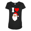 i love santa noel Maternity Scoop Neck T-shirt