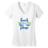 Beach Please Women's V-Neck T-Shirt