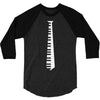 piano tie 3/4 Sleeve Shirt