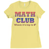 math club hippie hipster Ladies Fitted T-Shirt