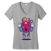 all seeing bunny Women's V-Neck T-Shirt