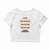 Braver Stronger Smarter Uterine Cancer Awareness Crop Top
