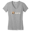 i heart pluto new horizon Women's V-Neck T-Shirt