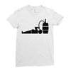 drink beer Ladies Fitted T-Shirt