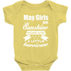May Girls Are Sunshine Mixed With A Little Hurricane Baby Bodysuit