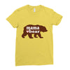 mama love bear Ladies Fitted T-Shirt