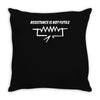 resistance is not futile funny star electrician wars trek cool Throw Pillow