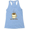 funny retro coffee Racerback Tank