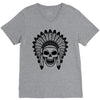 skull V-Neck Tee