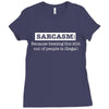 sarcasm illegal Ladies Fitted T-Shirt