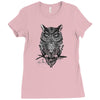 owl Ladies Fitted T-Shirt