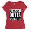 straight outta tilted towers Women's Triblend Scoop T-shirt