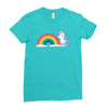 tasty rainbow Ladies Fitted T-Shirt
