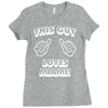 this guy loves miami Ladies Fitted T-Shirt