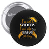 i'm not a widow i'm a wife to a husband with wings Pin-back button