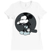 mickey mouse suicide Ladies Fitted T-Shirt