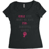 Girls Want To Have Fundamentals Rights Women's Triblend Scoop T-shirt