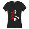 bruce lee family ufc Women's V-Neck T-Shirt