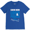 swim mom loud and proud sports athlete athletic V-Neck Tee
