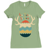 Hunting Season Retro Color 80s Style Ladies Fitted T-Shirt