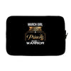 march  girl is a perfect combination of princess and warrior Laptop sleeve