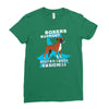 boxers support prostate cancer awareness Ladies Fitted T-Shirt