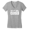 minds should never be closed Women's V-Neck T-Shirt