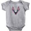 american eagle usa flag wings Baby Onesie