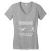 running, we all need a little motivation Women's V-Neck T-Shirt