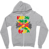rasta nation, the reggae and dancehall Zipper Hoodie