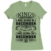 Real Kings Are Born On December 5 Ladies Fitted T-Shirt
