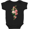 breast cancer flowers Baby Bodysuit