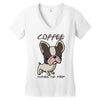 coffee makes me poop Women's V-Neck T-Shirt