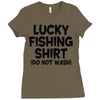 luck fishing Ladies Fitted T-Shirt