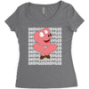 oh my god pig Women's Triblend Scoop T-shirt